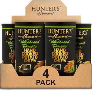 HUNTER'S GOURMET VEGETARIAN WASABI & TURMERIC POTATO CHIPS (5.3oz) - 1 of 1