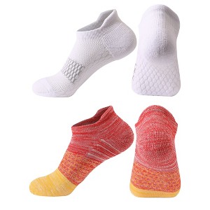 Anna-Kaci Women's 2-Pair Set Low-Cut Athletic Socks with Honeycomb Mesh Ventilation Arch Compression and Cushioned Heel Fit - 1 of 4