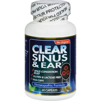 Clear Sinus & Ear Congestion Relief Capsule, 60 Ct