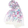 Allegra K Women's Long Chiffon Floral Scarves Lightweight Beach Sunscreen Swimwear Wrap Shawls - 2 of 4