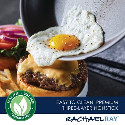 Gray Aluminum Nonstick 10-Inch Frying Pan with Ceramic Coating