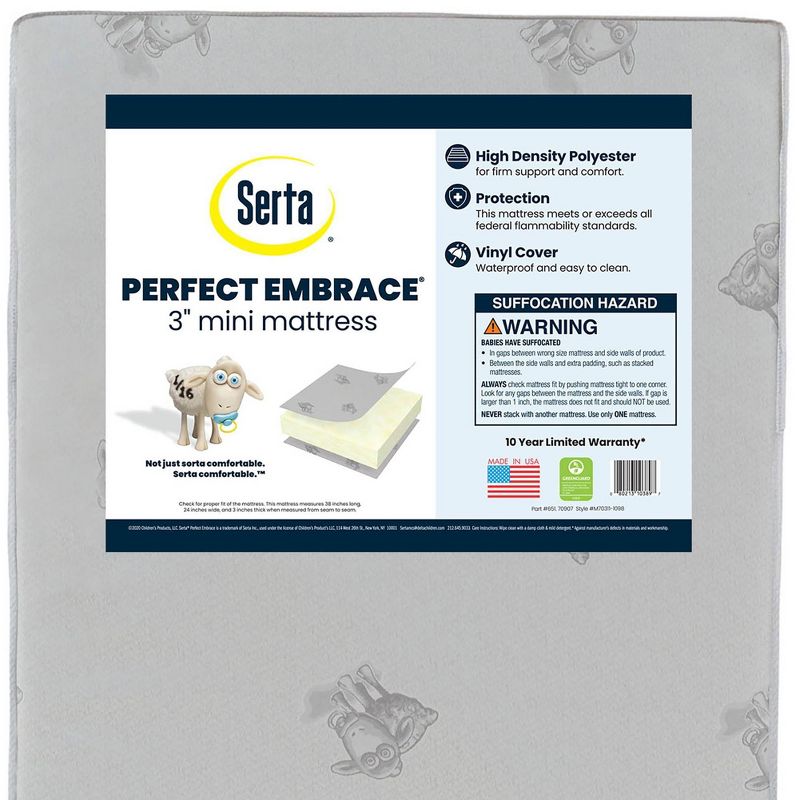 Serta Perfect Embrace Mini Crib Mattress, 1 of 6