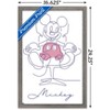 Trends International Disney Simple Moments Line Art - Mickey Mouse Framed Wall Poster Prints - 3 of 4