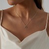 Dainty Gold Necklace: 14K Gold Plated Tiny Love/Heart/Star/CZ/Leaf Pendant for Women, Everyday Jewelry - 3 of 4
