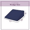 Circles Home Wedge Pillow Cover 100% Cotton, Zippered Wedge Pillow Case Protector 1 Piece - 2 of 4