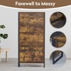 RISOKEYS 3-Tier Flip Shoe Cabinet with Drawer - Holds 15 Pairs,Freestanding Storage Organizer for Entryway,Living Room, Bedroom -Small Spaces - 3 of 4