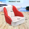 Garvee Pontoon Boat Seat,Captain Bucket Seat With Thickened Sponge Padding,Boat Captains Chairs for Fishing Boat, Sightseeing Boat, Speedboat, Canoe - 3 of 4