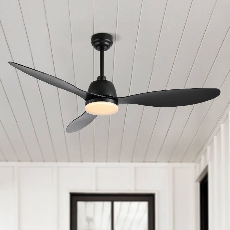 52" 1-Light Audie Iron 6-Speed Propeller Integrated LED Ceiling Fan - JONATHAN Y, 6 of 16