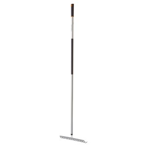 Fiskars Ergo Aluminum Garden Rake (60"): Steel Tines, Soil Leveling, Lawn De-thatching, Gardening Tool - 1 of 4
