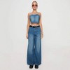 Coolmee Women's Wide Leg Jeans High Waisted Stretchy Straight Leg Jeans Trendy Denim Pant - 4 of 4