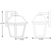 Progress Lighting, Crawford, 1-Light, LED Wall Lantern, Black, Frosted Glass, Material: Glass, Finish Color: Black - 2 of 4
