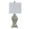 Carme Silver Table Lamp Metallic Brushed Finish - StyleCraft: Linen Shade, Polyresin, UL Listed - 4 of 4