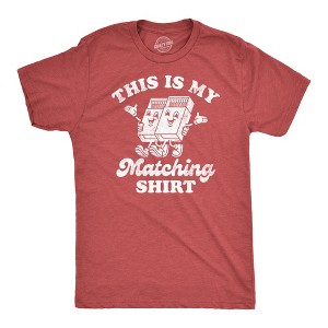 Mens This is My Matching Shirt Funny Couples Shirt Matchbox Tee for Guys - Crazy Dog Men's T Shirt - 1 of 4