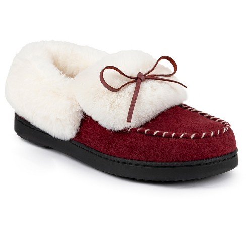 Women's Trapper Moc Memory Foam Slipper, Size 9.5-10.5 Us Women, Ruby ...