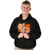 Happy Halloween Trick or Treat Bats Hoodie Sweatshirt Women Men Brisco Brands - 4 of 4