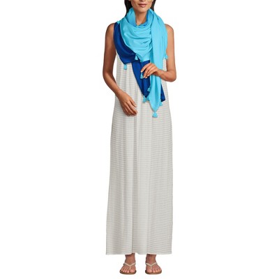 Lands' End Women's Tasseled Swim Cover-up Sarong