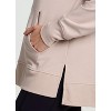 RBX Active Women's Ultra Lightweight French Terry V-Neck Hoodie Tunic Sweatshirt with Pocket - 4 of 4