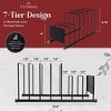 Cuisinel Lid and Dish Organizer Rack - Matte Black Kitchen Storage and Organization Stand - 3 of 4