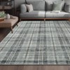 All-Polyester Pearl Velvet Cotton TPR Washable Foldable Back Printed Carpet - Irregular Checkered Design, Easy to Clean - 4 of 4