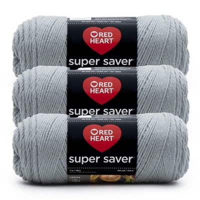 Red Heart Super Saver Yarn 24 Pack-Dusty Gray