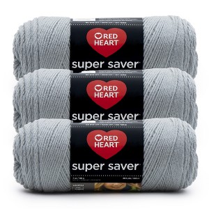 Red Heart Super Saver Yarn 24 Pack-Dusty Gray - 1 of 4
