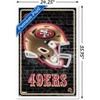 Trends International NFL San Francisco 49ers - Neon Helmet 23 Framed Wall Poster Prints - 3 of 4
