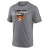 NCAA Oklahoma State Cowboys Men's Gray Triblend T-Shirt - 2 of 3