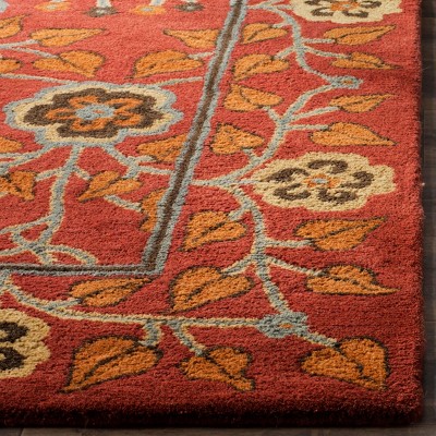 Heritage Red Hand-Tufted Wool 8' x 10' Area Rug