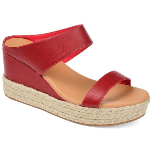 Red wedge 2025 sandals target