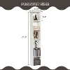 Aoxun 71.2" Tall 8-Tier Bookcase with 8 Open Shelves Anti-Toppling Kits, Room Narrow Bookshelf, Storage Cabinet for Home Office, White, 1 Pack - 3 of 4