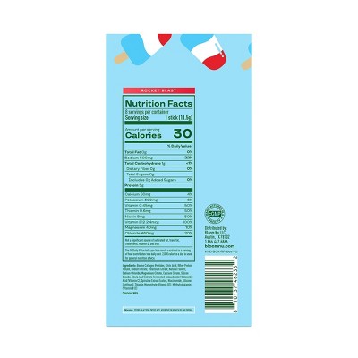 BLOOM NUTRITION Daily Hydration Electrolyte Stick Packs - Rocket Blast - 8ct