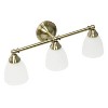 3-Light Essentix Traditional Vanity Uplight Downlight Wall Mounted Fixture - Lalia Home - 4 of 4