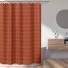 Sweet Jojo Designs Shower Curtain 72in.x72in. Diamond Tuft Orange and Ivory - 2 of 4