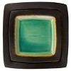 Gibson Elite Ocean Paradise 16 Piece Square Stoneware Dinnerware Set in Jade - 4 of 4