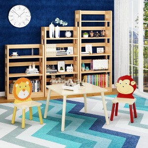 KWPZQEB Kids Wood Table and Chair Set, Toddler Table and Chair Set for Girls, Boys - 1 of 4