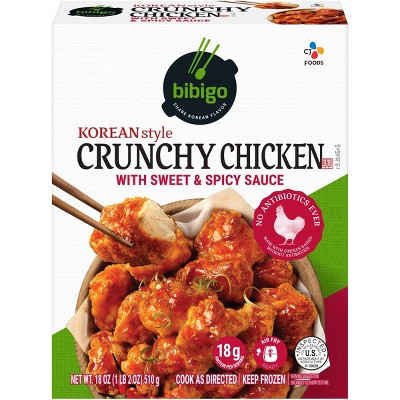 Bibigo Frozen Korean Style Crunchy Chicken with Sweet & Spicy Sauce - 18oz