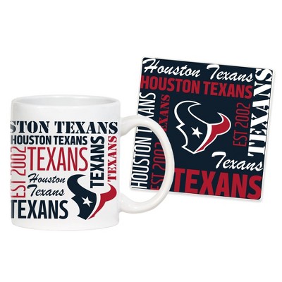 NFL Houston Texans Legacy 11oz Mug Coaster Set