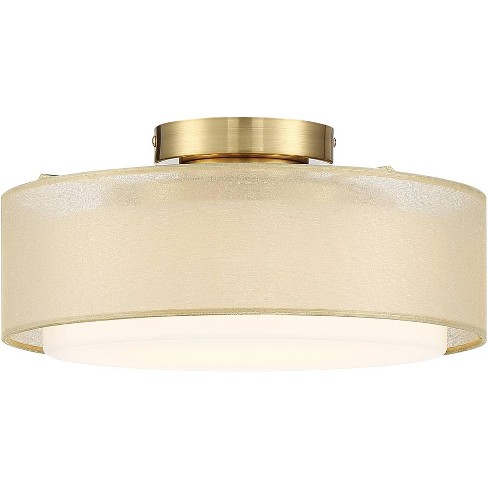 Possini Euro Design Ceiling Light Semi Flush Mount Fixture 12 1/2