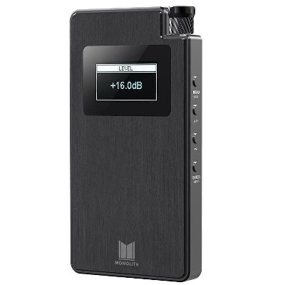 Monolith Portable Headphone Amplifier and DAC - Black With THX AAA Technology, Analog Input, Slim Design, Dirac Sensaround