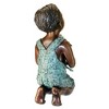 Design Toscano New Friend, Boy with Frog Cast Bronze Garden Statue - 4 of 4