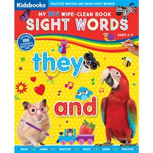 My Big Wipe-Clean Book: Sight Words - by  Kidsbooks Publishing (Spiral Bound) - 1 of 1