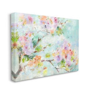 Stupell Industries Soft Spring Floral Branch Pastel Pink Flowers - 1 of 4
