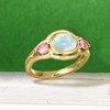 Ross-Simons Ethiopian Opal and 0.40 ct. t.w. Pink Tourmaline Ring in 18kt Gold Over Sterling - 4 of 4