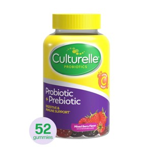 Culturelle Probiotic Gluten Free Gummies for Men and Women - Berry - 52ct - 1 of 4