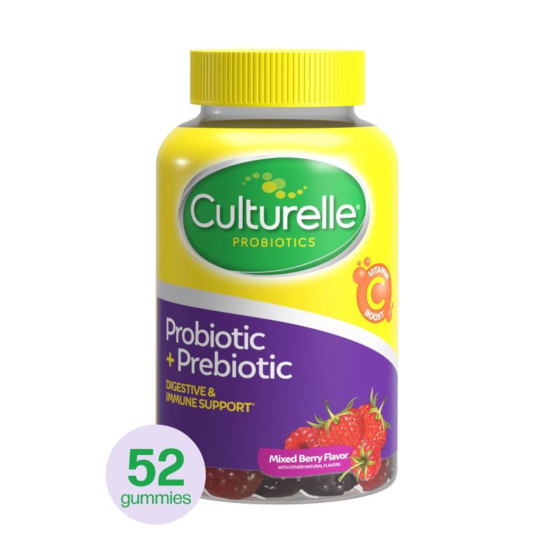 Culturelle Probiotic Gluten Free Gummies for Men and Women - Berry - 52ct, 1 of 9