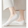 Anna-Kaci 5 Pairs Women Ice Silk Low Cut Liner Socks Deep Cut Design Anti-Slip Cotton Sole Breathable Invisible Socks for Flats - 4 of 4