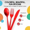 Exquisite Heavy Duty Solid Color Plastic Spoons-100 Count - 4 of 4