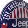 15" x 15" Licensed Jeep 4X4 Dome Metal Sign Dark Blue/Red - American Art Decor: Wall Decor for Auto Enthusiasts - 3 of 4