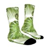 Jungle Palm Leaves Women Printed Crew Socks Funny Funky Socks Soft Polyester Novelty Gifts for Artists Men - 3 of 4
