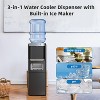 ZAFRO 3-in-1 Water Cooler with Ice Maker, Hot & Cold Top Loading, Water Dispenser for 5 Gallon Bottle, 33LBS/24H Ice Maker - 3 of 4